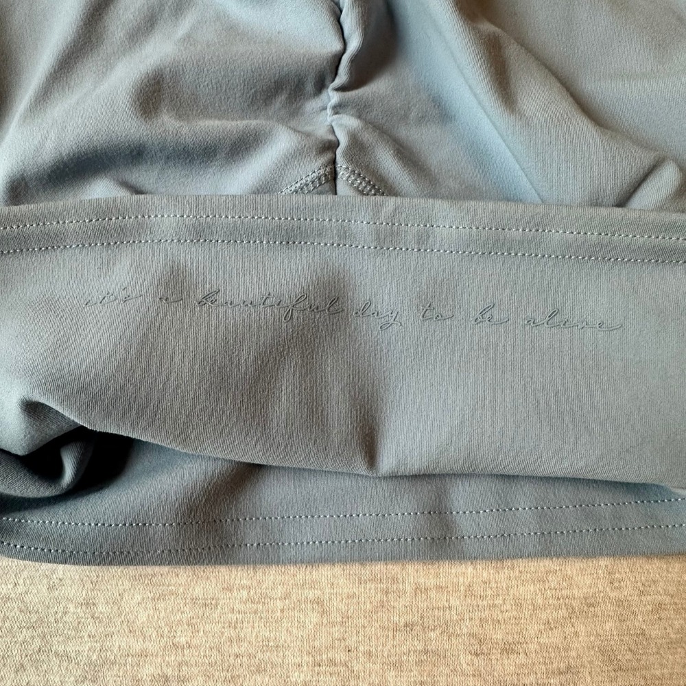 Gymshark Whitney Simmons Blue Grey High Rise Scrunch Bum Biker Shorts Womens - Picture 7 of 7